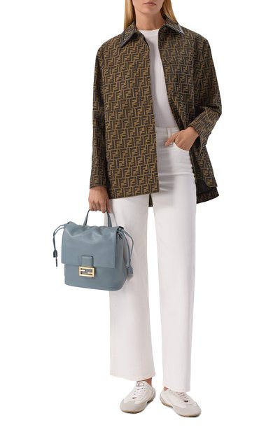 Рюкзак FENDI тёмно-голубого цвета по цене 369500 руб., арт. 8BZ057/AYJ1, фото 3 Рюкзак FENDI, арт. 8BZ057/AYJ1, фото 3