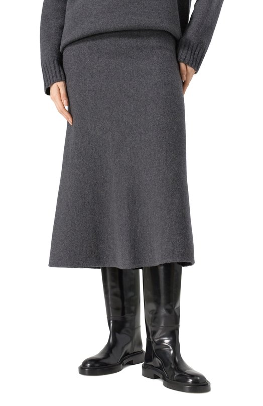 Шерстяная юбка Jil Sander J02MA0248/J14506 Серый  J02MA0248/J14506 Фото 3
