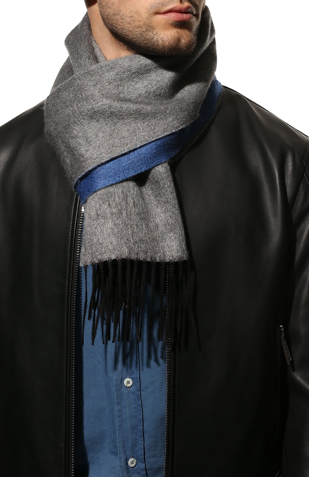 Шарф из шелка и  кашемира PIACENZA CASHMERE 1733, арт. 82249/44, фото 3