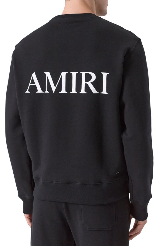 Хлопковый свитшот Amiri AMJYCW1038 Чёрный  AMJYCW1038 Фото 4