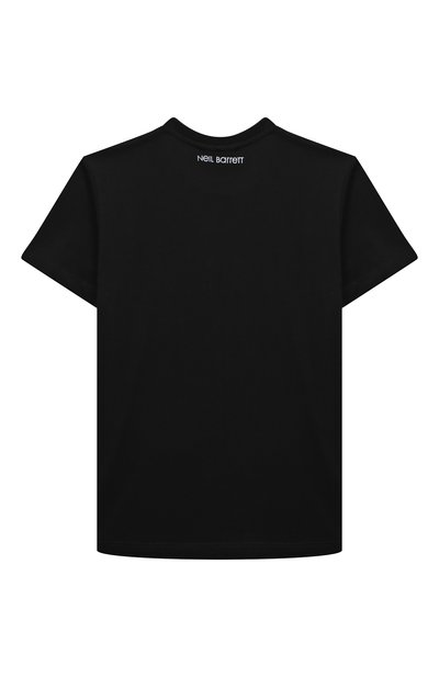 Хлопковая футболка NEIL BARRETT KIDS, арт. 032281, фото 2