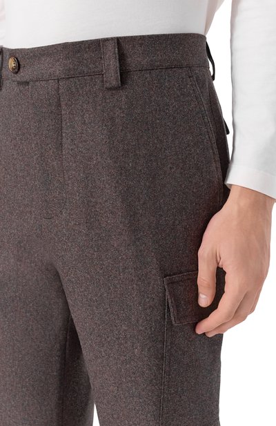 Шерстяные брюки-карго BRUNELLO CUCINELLI, арт. M038PE1890, фото 5