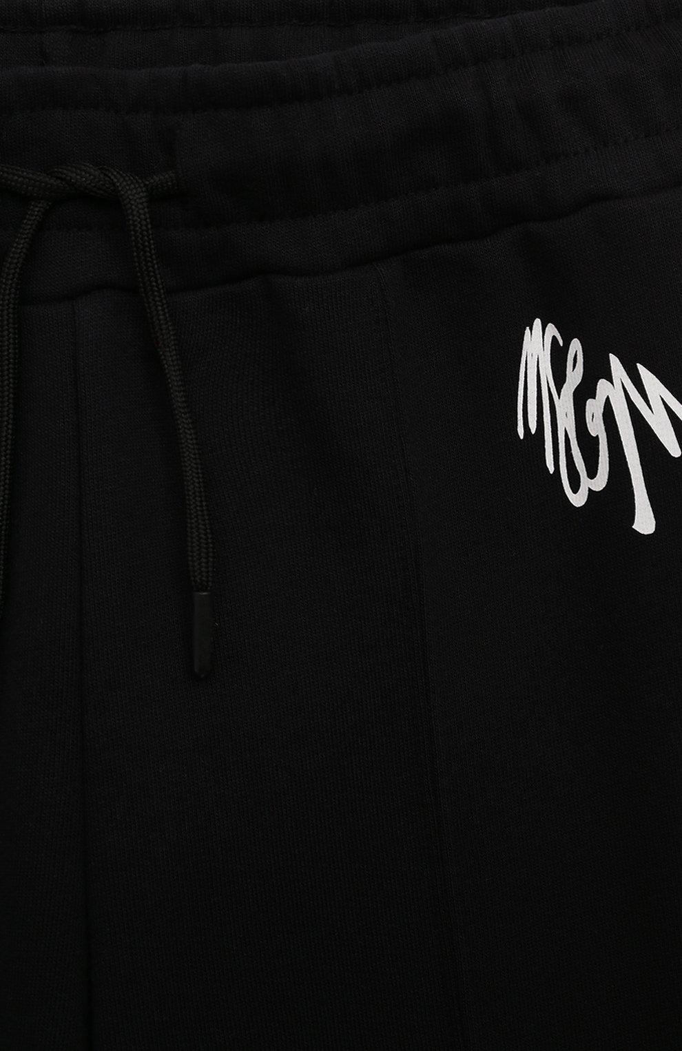 Хлопковые брюки MSGM KIDS черного цвета по цене 8755 руб., арт. F4MSJGFP066, фото 3 Хлопковые брюки MSGM KIDS, арт. F4MSJGFP066, фото 3
