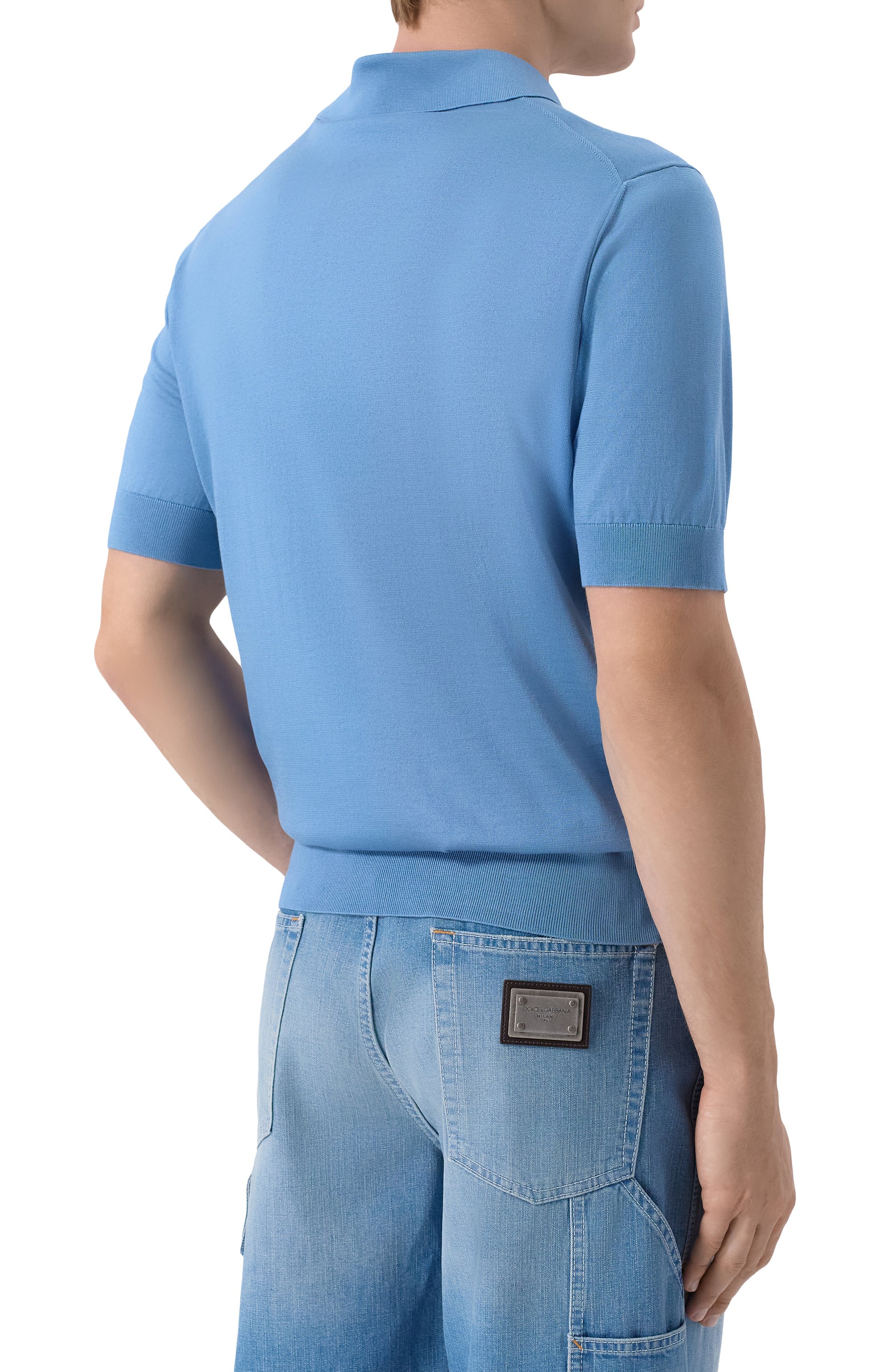 Шелковое поло DOLCE & GABBANA, арт. GXZ02Z/JBS05, фото 4