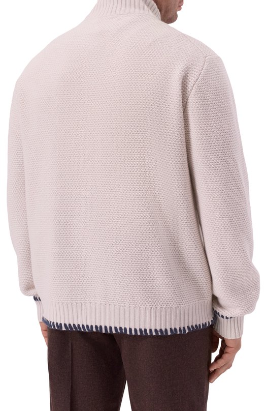 Кашемировый кардиган Kiton UMK073812/4XL-8XL Бежевый  UMK073812/4XL-8XL Фото 4