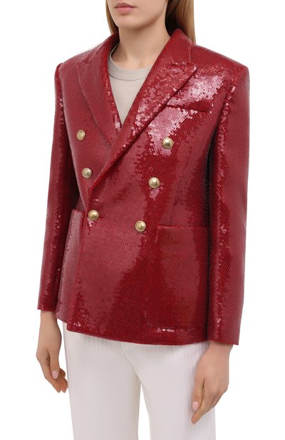 Шерстяной жакет с пайетками SAINT LAURENT, арт. 645985/Y8B50, фото 3