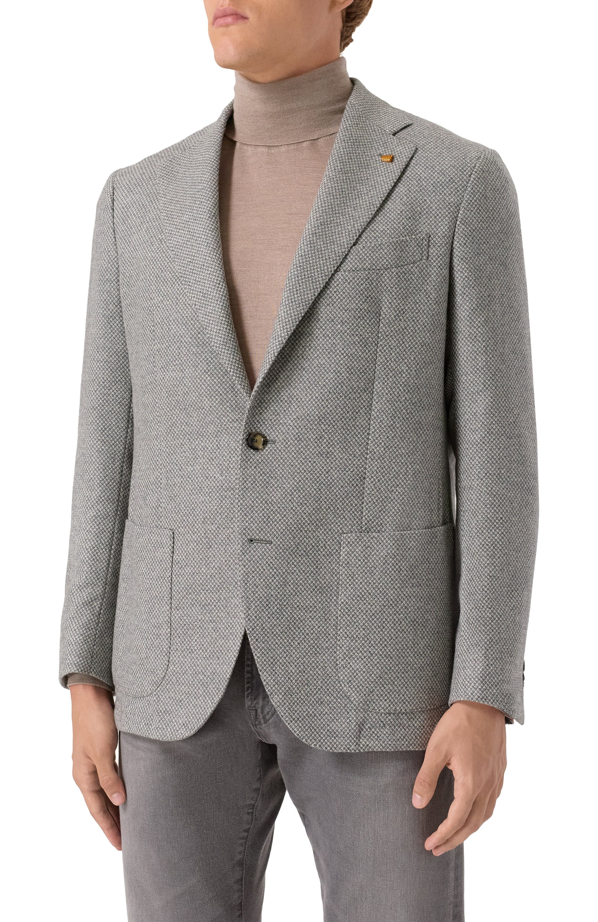 Шерстяной пиджак SARTORIA LATORRE серого цвета по цене 85850 руб., арт. EF74/UI0020, фото 4 Шерстяной пиджак SARTORIA LATORRE, арт. EF74/UI0020, фото 4