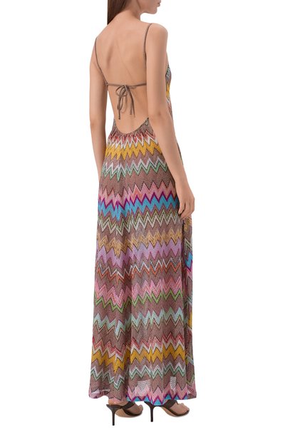 Платье из вискозы MISSONI разноцветного цвета по цене 141500 руб., арт. MS26SQ1V/BR014K, фото 3 Платье из вискозы MISSONI, арт. MS26SQ1V/BR014K, фото 3
