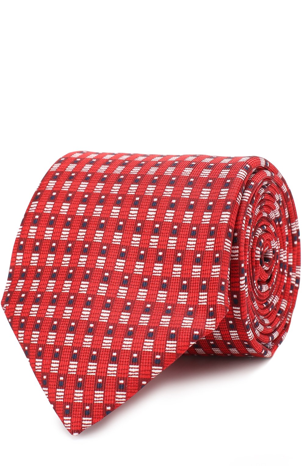 Шелковый галстук с узором TURNBULL & ASSER, арт. TIE002-BB402, фото 1