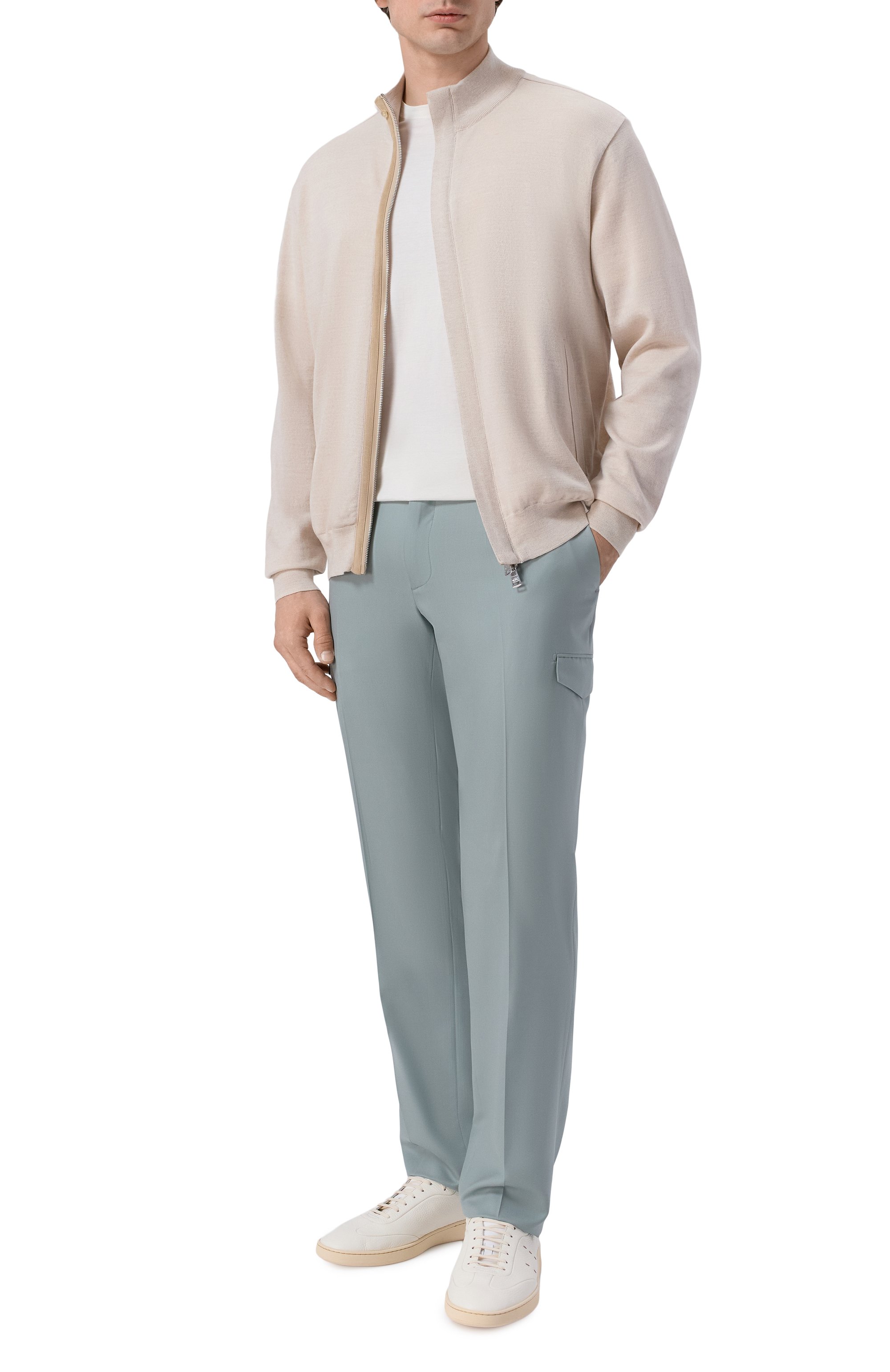 Брюки-карго из шерсти и шелка STEFANO RICCI, арт. M1T6100142/WK002U, фото 2