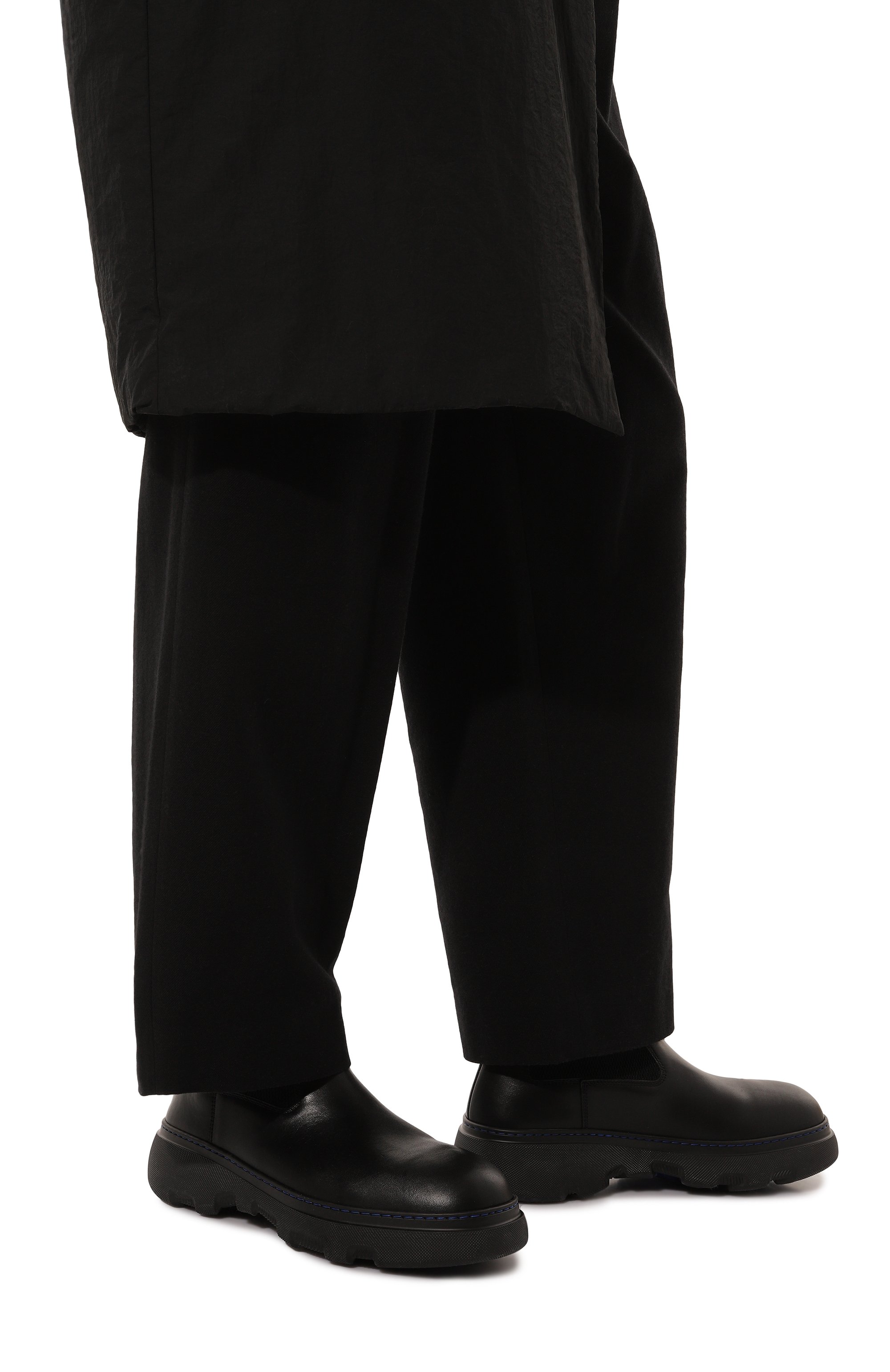 Кожаные челси creeper BURBERRY, арт. 8092588, фото 3