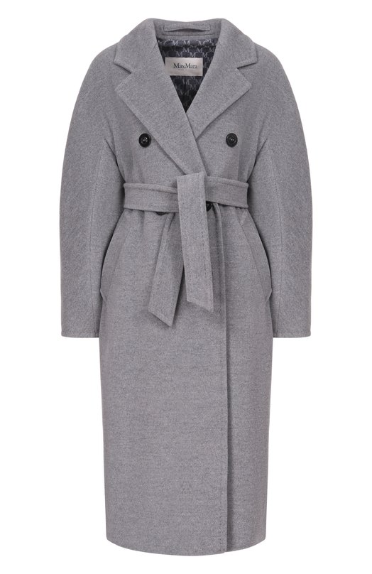 Пальто из шерсти и кашемира Max Mara MADAME Серый MADAME