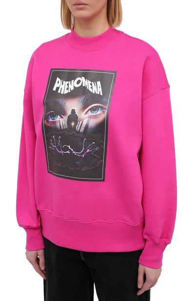 Хлопковый свитшот MSGM фуксия цвета по цене 22800 руб., арт. 2942MDM208 207999, фото 3 Хлопковый свитшот MSGM, арт. 2942MDM208 207999, фото 3