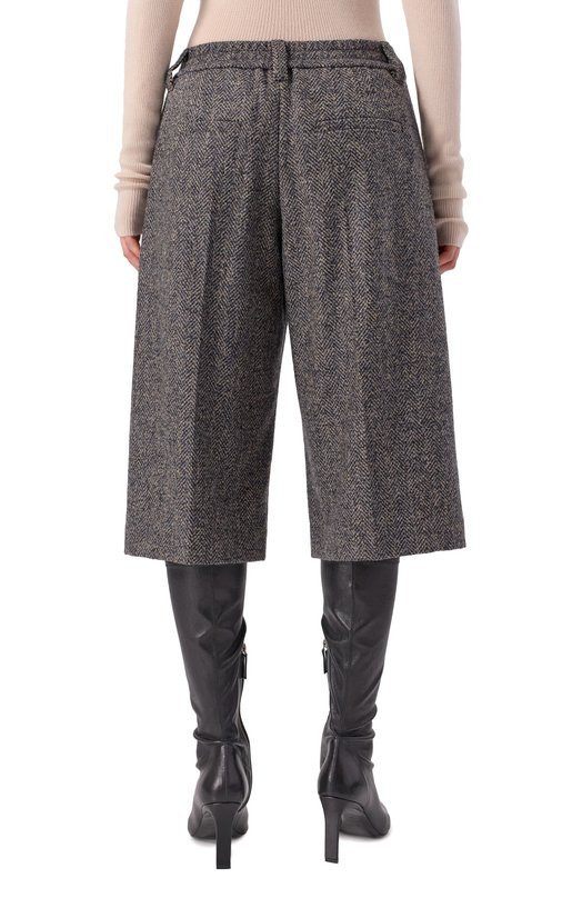 Твидовые шорты Brunello Cucinelli MG529P9038 Синий  MG529P9038 Фото 4