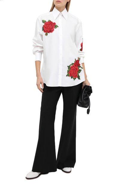 Рубашка из хлопка и шелка DOLCE & GABBANA, арт. F5006Z/FUMWI, фото 2