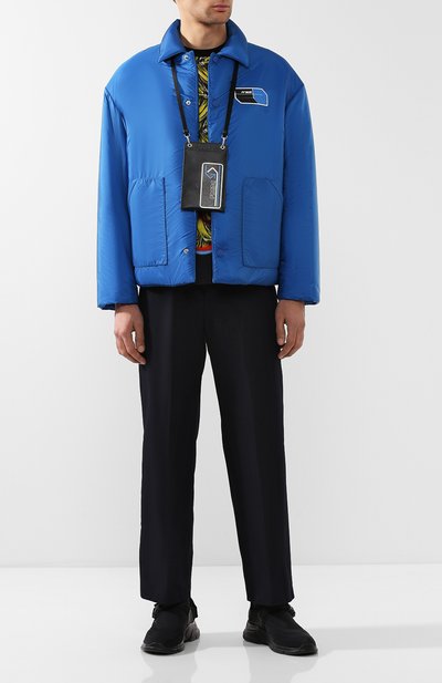 Кожаный чехол на iphone с ремнем PRADA разноцветного цвета по цене 28000 руб., арт. 2ZH067-2B22-F014B, фото 2 Кожаный чехол на iphone с ремнем PRADA, арт. 2ZH067-2B22-F014B, фото 2