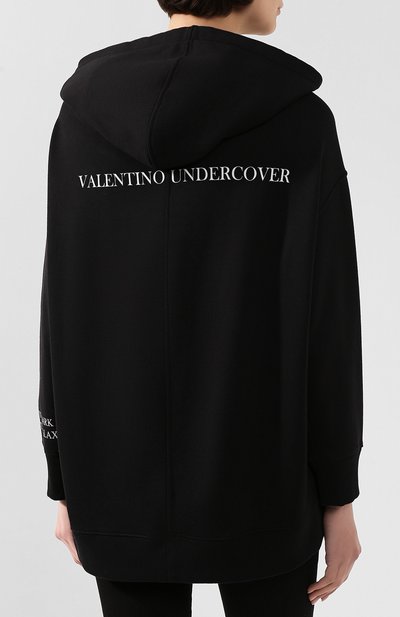 Хлопковое худи VALENTINO, арт. SB0MF03Q4WH, фото 4