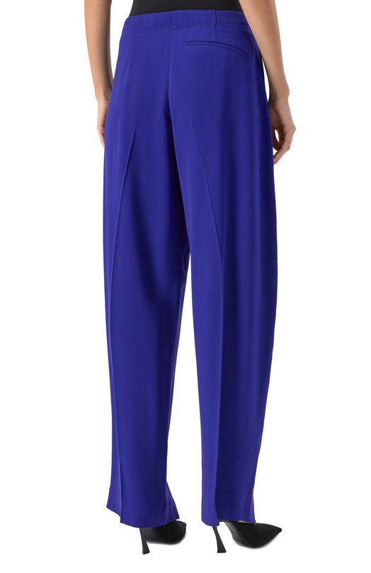 Брюки из вискозы и шерсти Mugler 25F1PA0448196 Синий  25F1PA0448196 Фото 4