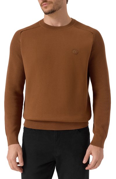 Хлопковый джемпер BOSS, арт. 50543136, фото 3