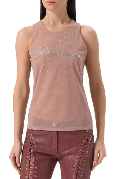 Майка с отделкой стразами BLUMARINE, арт. P54 4T061A, фото 3
