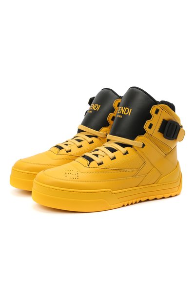 Кожаные кеды FENDI, арт. 7E1397 A0U3, фото 1