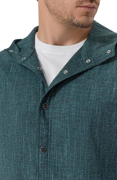 Рубашка из шерсти и шелка KITON, арт. UMCMARK0119G12, фото 5