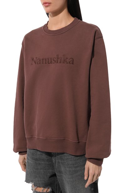 Хлопковый свитшот NANUSHKA, арт. NU24PFSH03478, фото 3