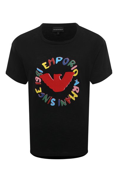 Женская хлопковая футболка EMPORIO ARMANI, арт. 3R2T7I/2JTEZ
