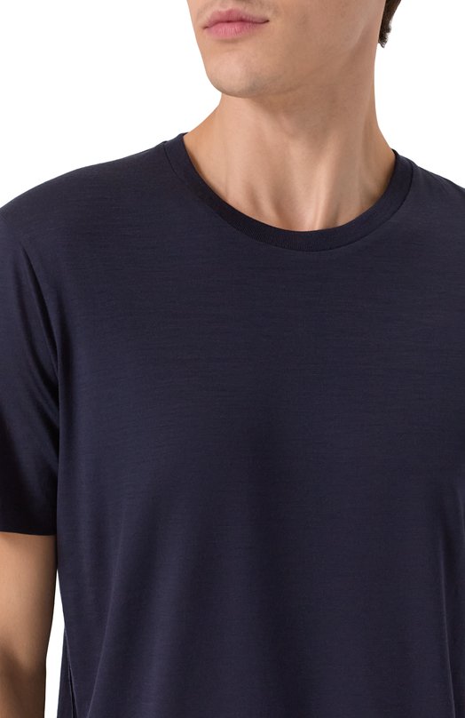 Шерстяная футболка Herno JG00036UR/52068 Синий  JG00036UR/52068 Фото 5
