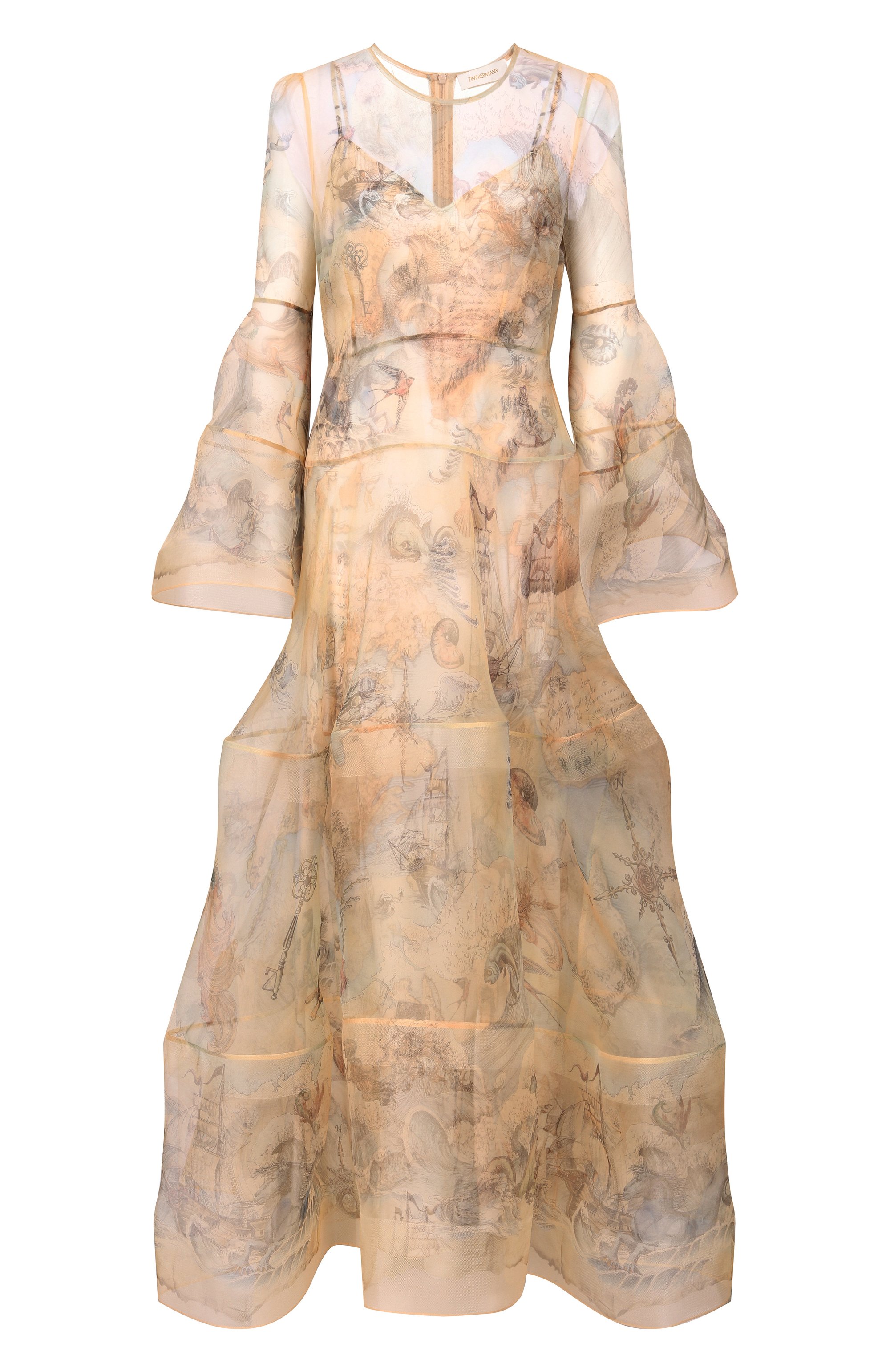 Шелковое платье ZIMMERMANN, арт. 6938DC261, фото 1