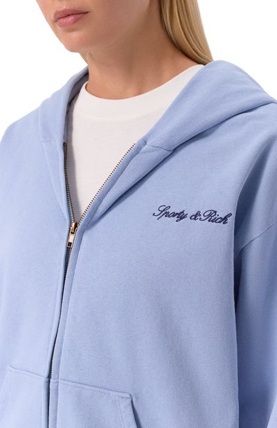 Хлопковая толстовка SPORTY AND RICH, арт. ST08868326BL136, фото 5