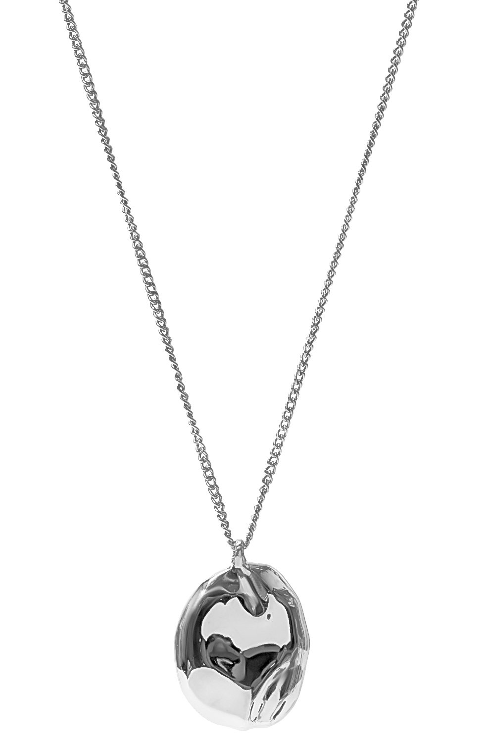 Кулон на цепочке MS. MARBLE серебряного цвета по цене 12100 руб., арт. MM-CHTLS, фото 3 Кулон на цепочке MS. MARBLE, арт. MM-CHTLS, фото 3