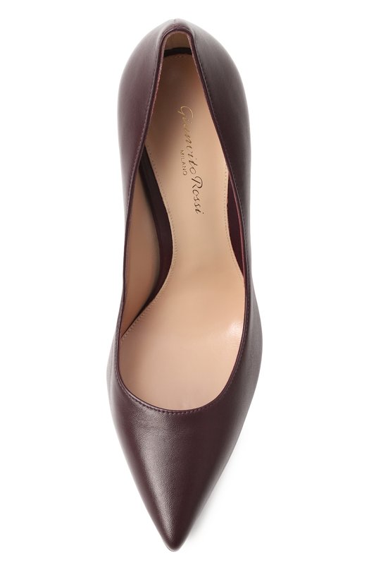 Кожаные туфли Gianvito 105 Gianvito Rossi G28470.15RIC.NAPB0UR Бордовый  G28470.15RIC.NAPB0UR Фото 6