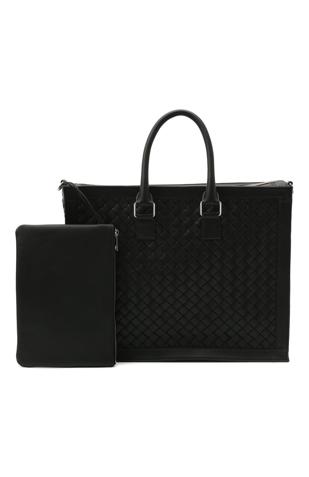 Кожаная сумка BOTTEGA VENETA черного цвета по цене 390500 руб., арт. 641025/V05J1, фото 7 Кожаная сумка BOTTEGA VENETA, арт. 641025/V05J1, фото 7