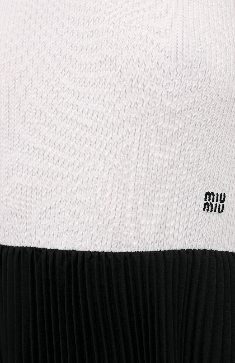 Хлопковое платье MIU MIU, арт. MJA812-1YJN-F0964, фото 5