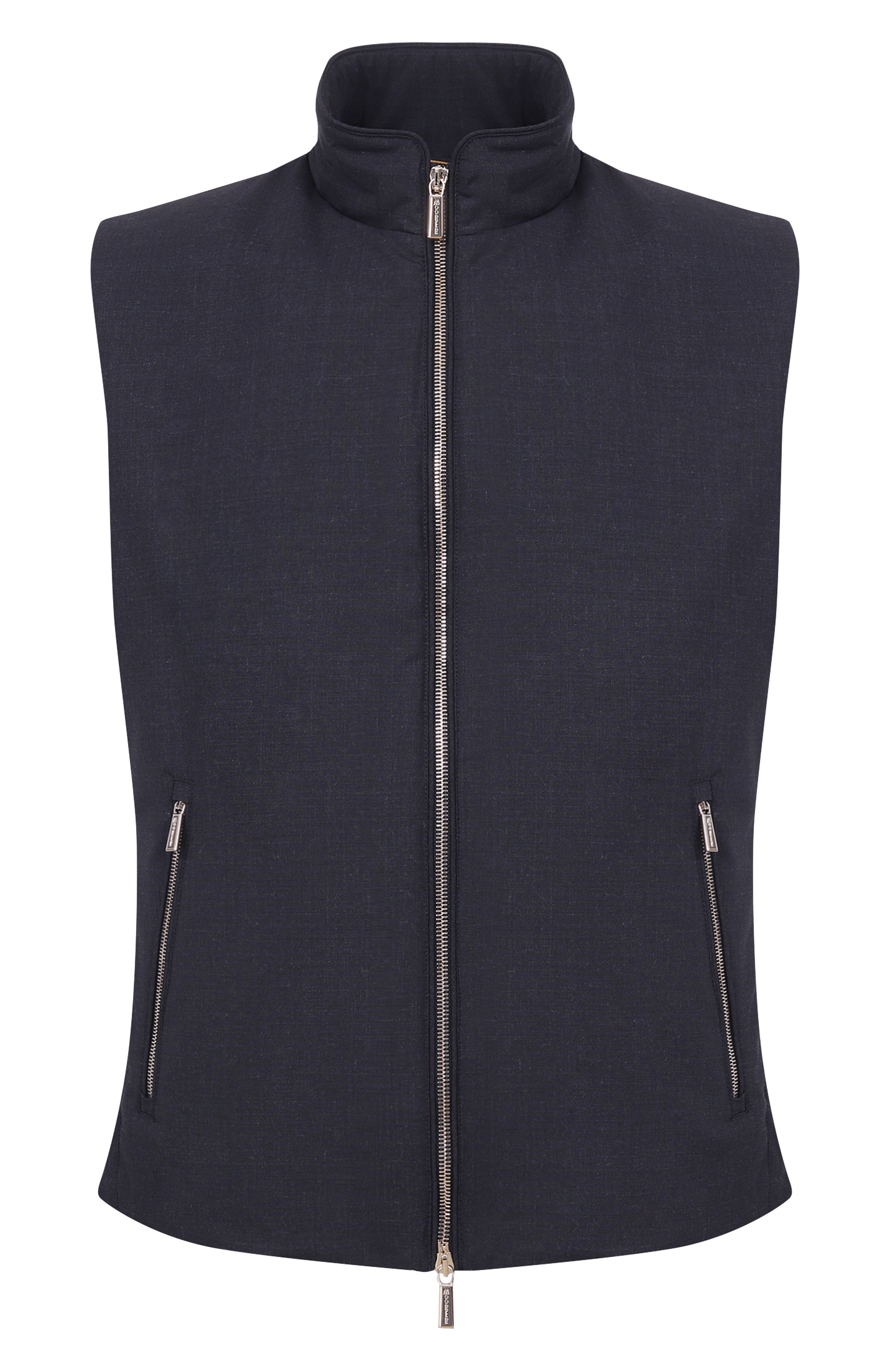 Шерстяной жилет senio-bt MOORER темно-синего цвета по цене 140500 руб., арт. SENI0/BT, фото 1 Шерстяной жилет senio-bt MOORER, арт. SENI0/BT, фото 1