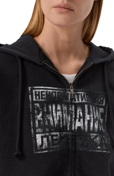 Хлопковая толстовка VETEMENTS, арт. MH27ZU229B, фото 5