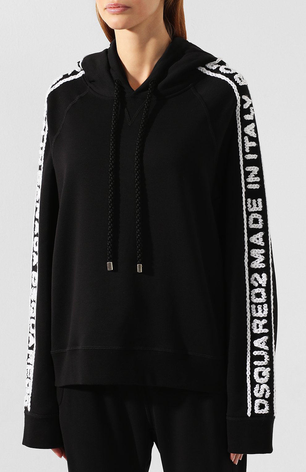 Хлопковый костюм DSQUARED2 черного цвета по цене 137500 руб., арт. S75FZ0045/S25042, фото 2 Хлопковый костюм DSQUARED2, арт. S75FZ0045/S25042, фото 2