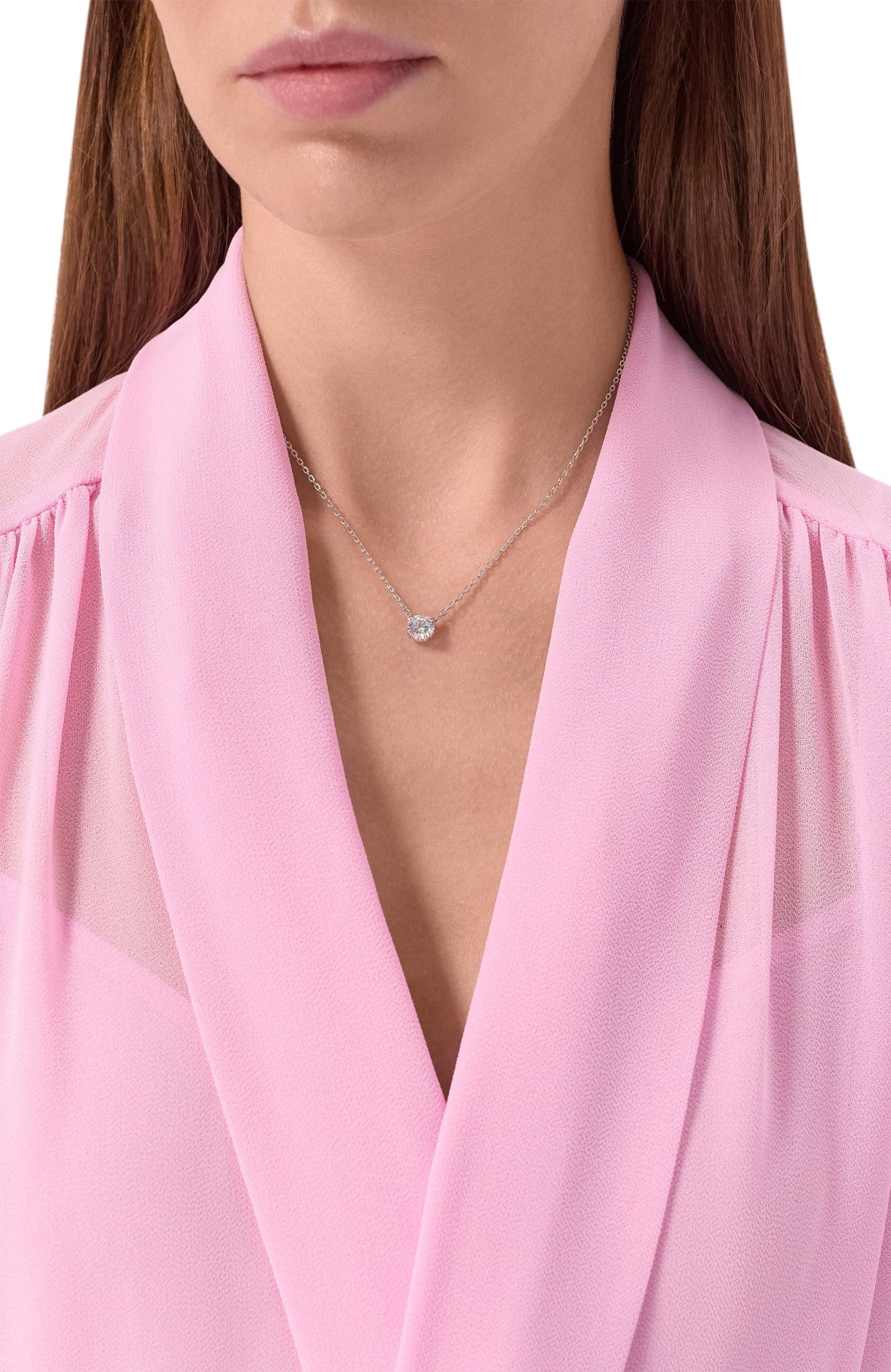 Кулон на цепочке constella SWAROVSKI серебряного цвета по цене 15250 руб., арт. 5636706, фото 2 Кулон на цепочке constella SWAROVSKI, арт. 5636706, фото 2