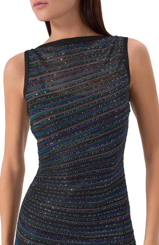 Платье с отделкой пайетками Missoni DS25WG12/BK01CL Разноцветный  DS25WG12/BK01CL Фото 4