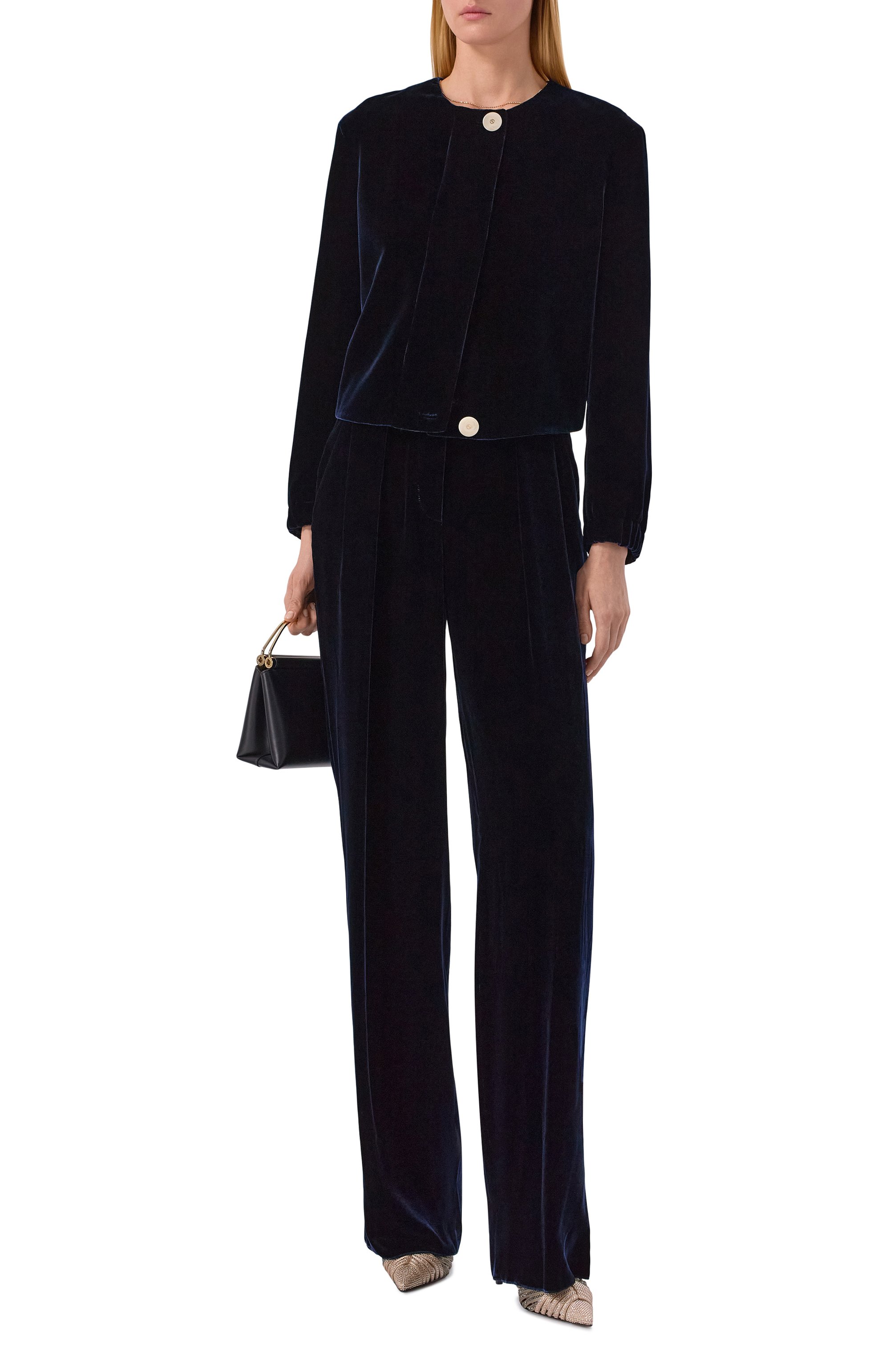 Бархатный жакет GIORGIO ARMANI, арт. GW002978/TE10831, фото 2