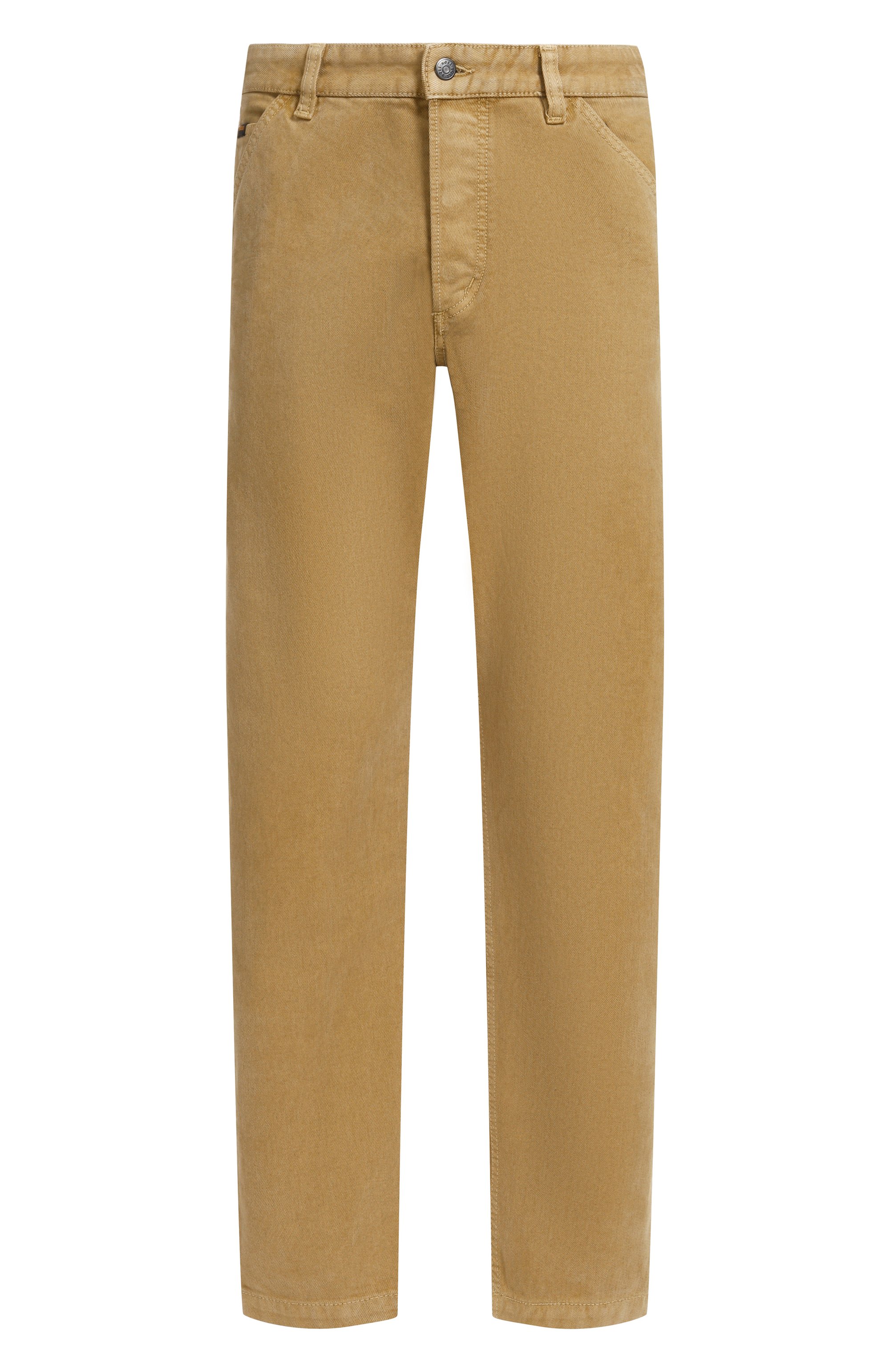 Джинсы BOSS ORANGE бежевого цвета по цене 26950 руб., арт. 50544643, фото 1 Джинсы BOSS ORANGE, арт. 50544643, фото 1