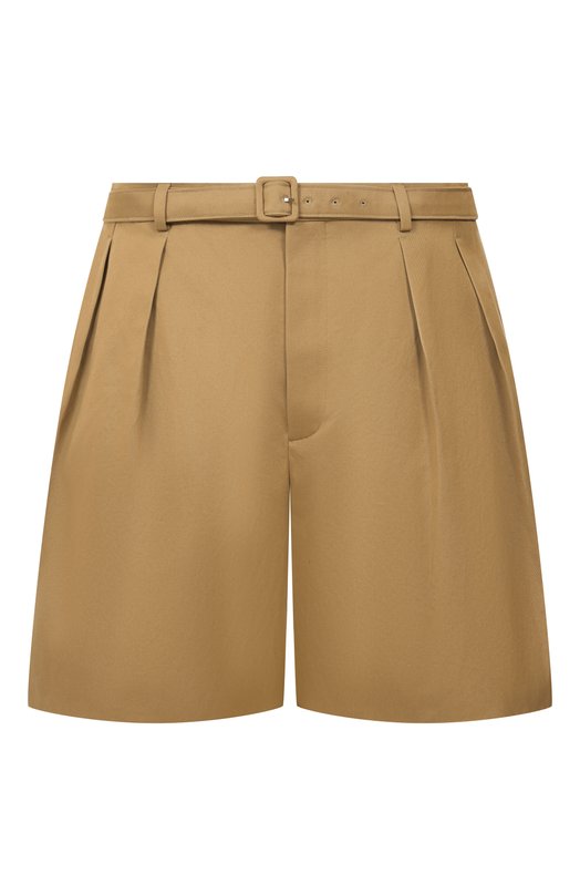 Хлопковые шорты Saint Laurent 860929/Y7I14 Бежевый 860929/Y7I14