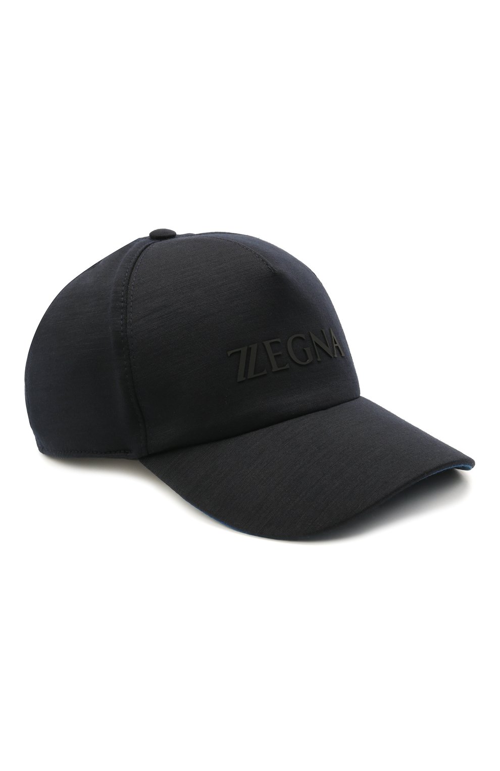 Шерстяная бейсболка ZEGNA темно-синего цвета по цене 31850 руб., арт. Z9I71/B9I, фото 1 Шерстяная бейсболка ZEGNA, арт. Z9I71/B9I, фото 1