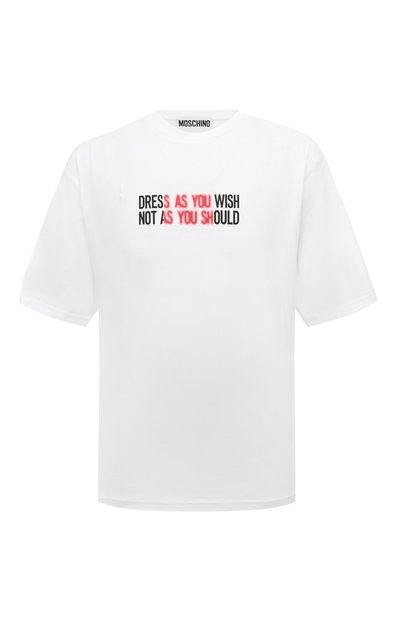 Мужская хлопковая футболка MOSCHINO, арт. A0704/7041