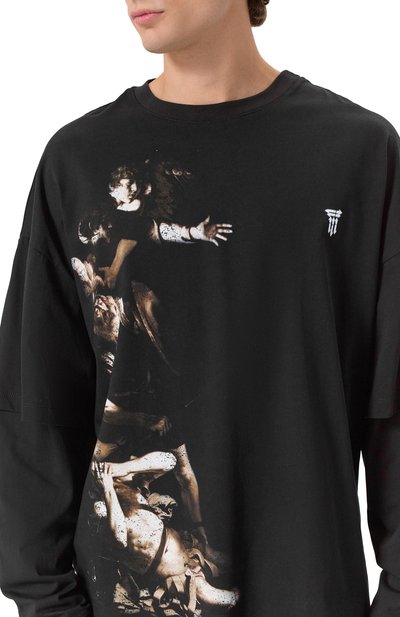 Хлопковый лонгслив DIEGO VENTURINO, арт. DVTS-MLCDVC, фото 5