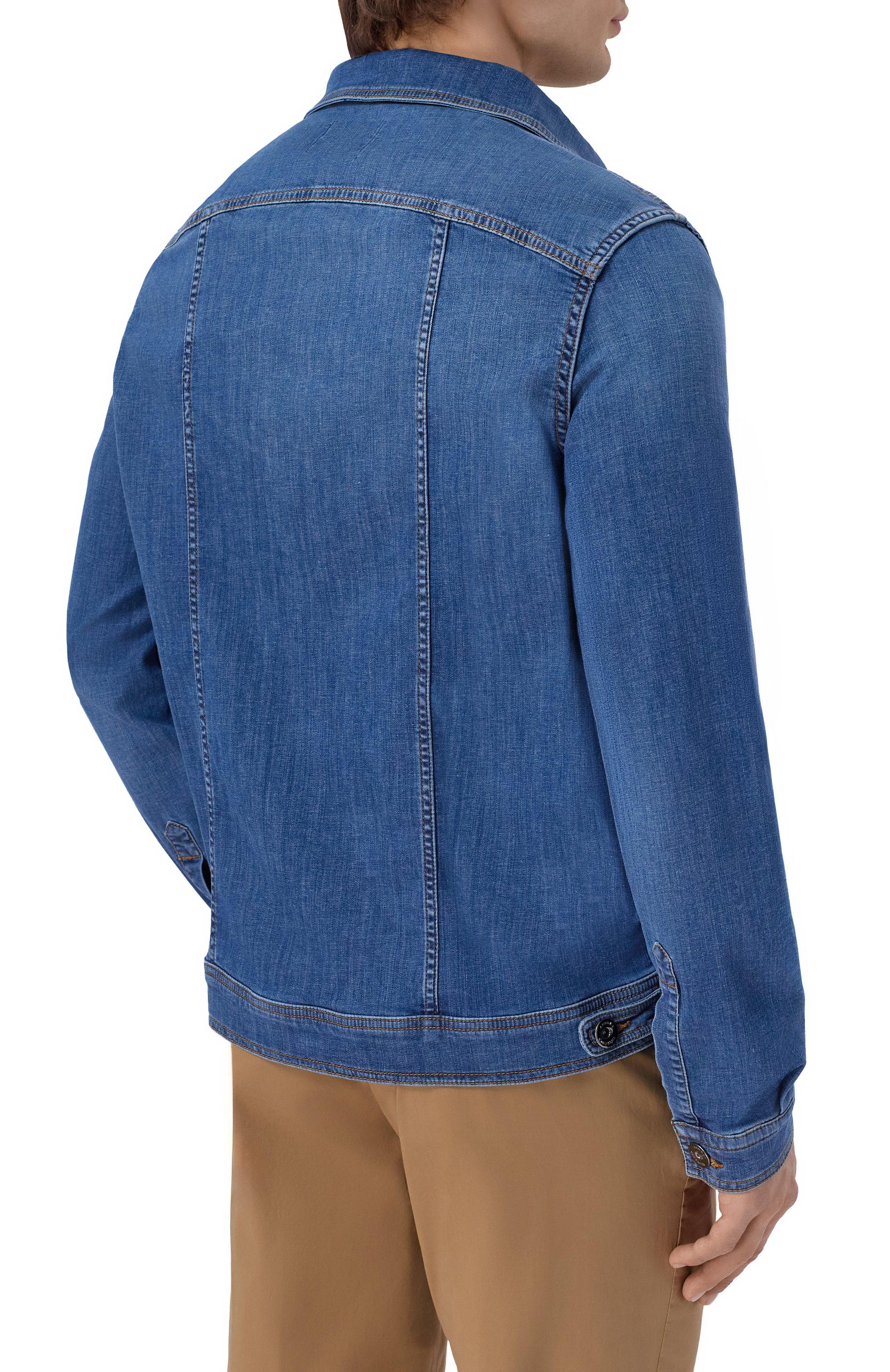 Джинсовая куртка ANDREA CAMPAGNA, арт. J-SR BLUE USED/DUCKY SPACE BLUE, фото 4