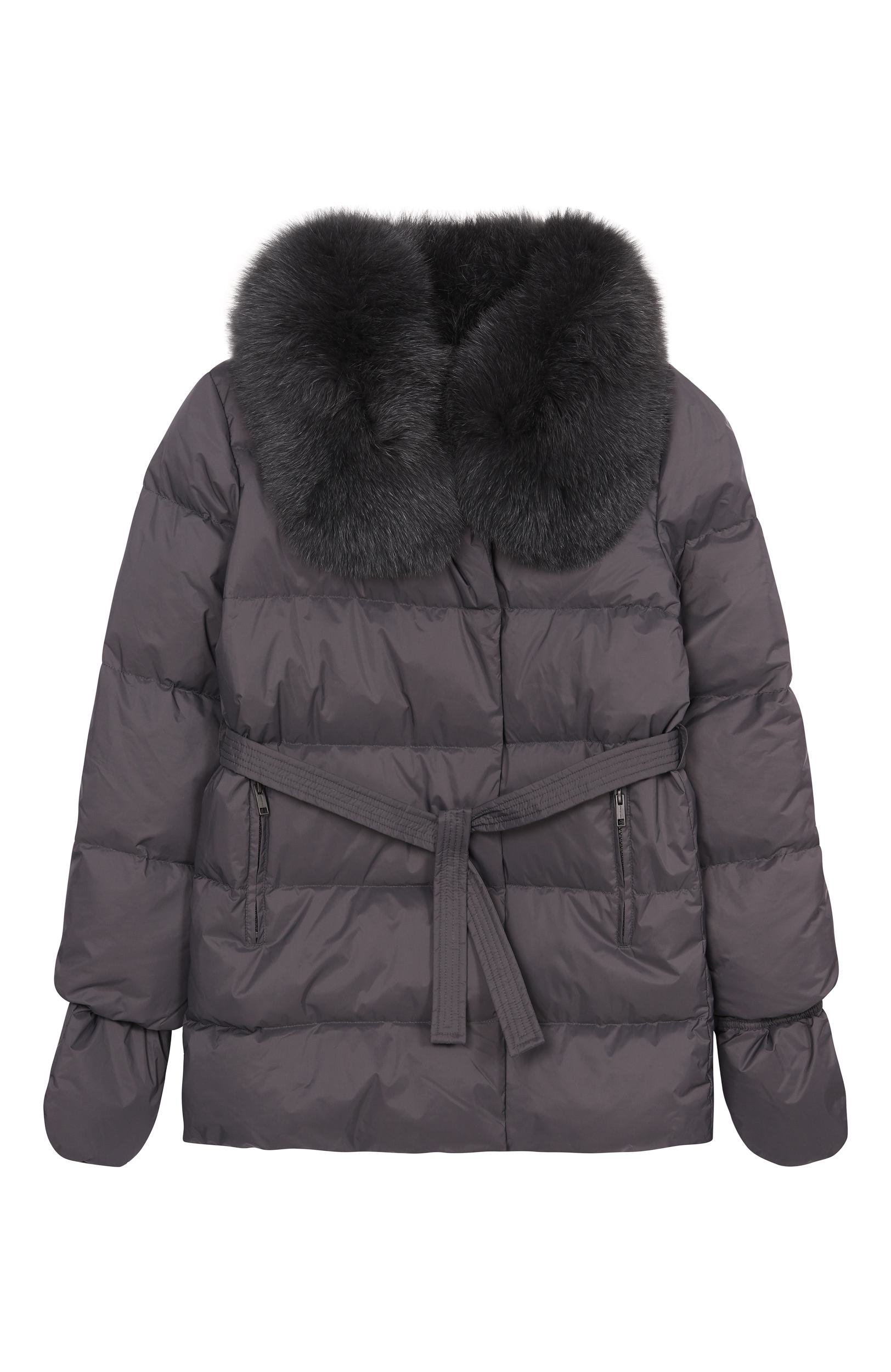 Пуховик с отделкой из кролика YVES SALOMON ENFANT, арт. 23WEM001XXD0XW, фото 1