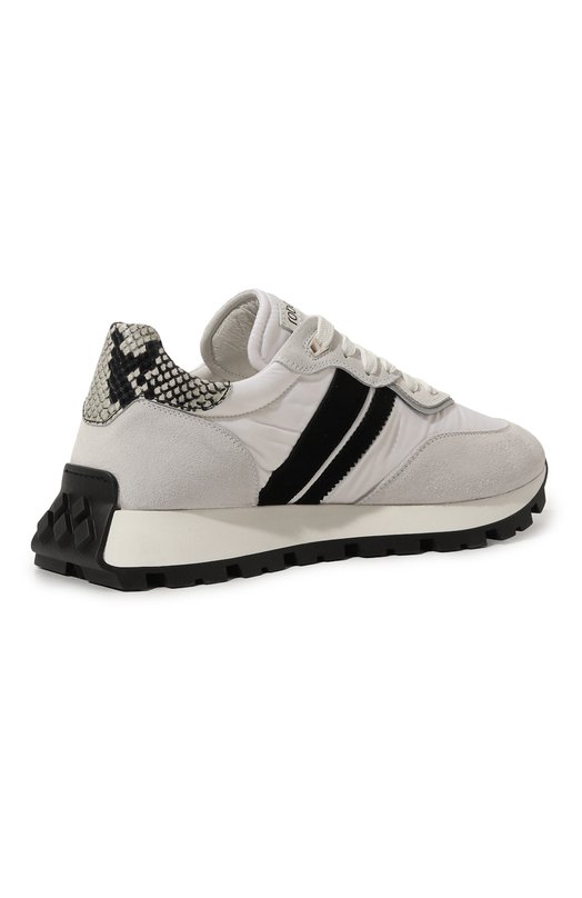 Комбинированные кроссовки Roberto Cavalli Чёрный, белый, фото 5