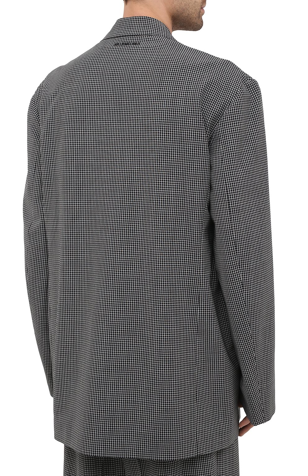 Шерстяной пиджак BALENCIAGA серого цвета по цене 219500 руб., арт. 629328/TIT04, фото 4 Шерстяной пиджак BALENCIAGA, арт. 629328/TIT04, фото 4